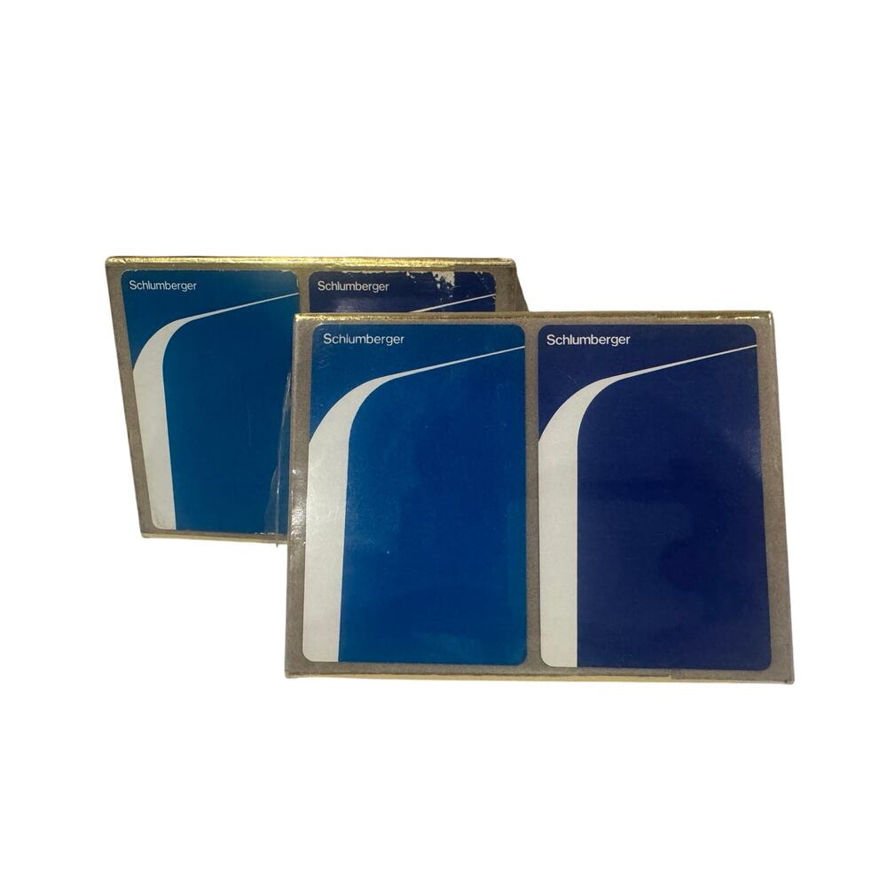 Schlumberger Congress Playing Cards Cel-U-Tone Vintage NIP
